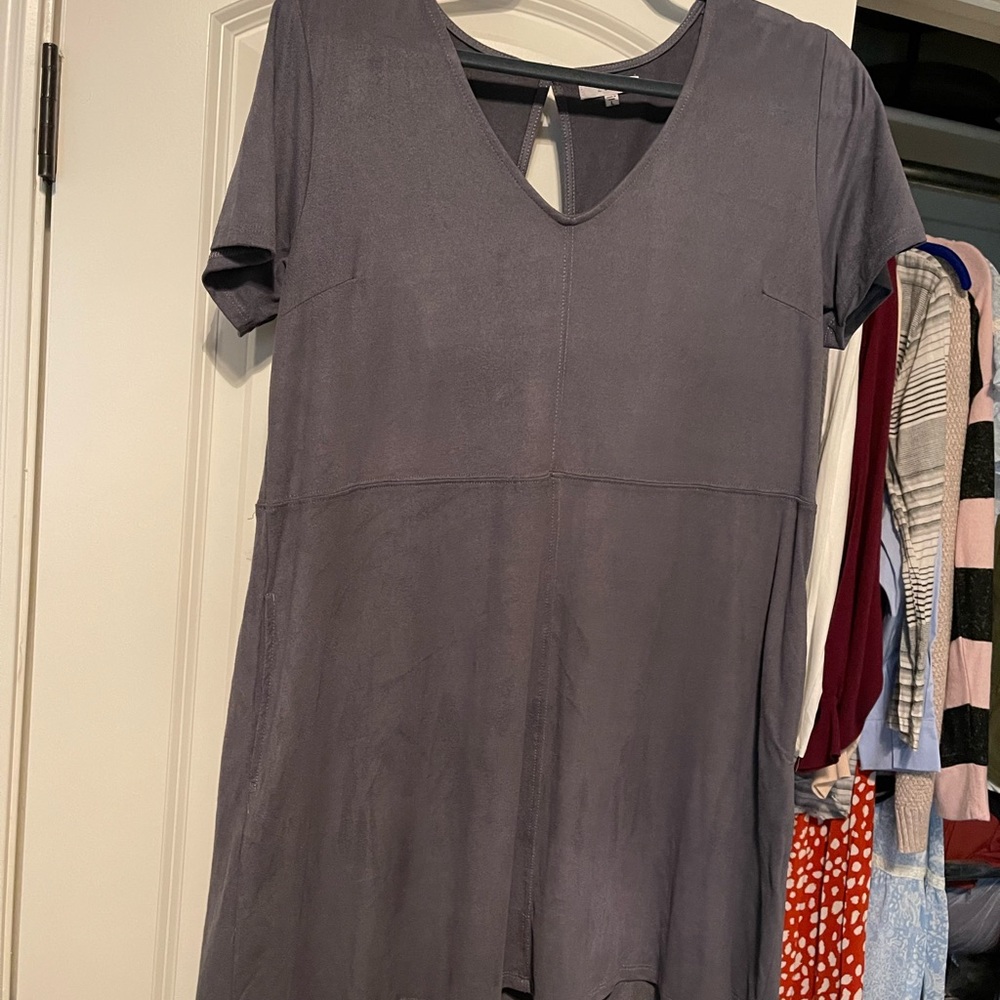 Suede dress